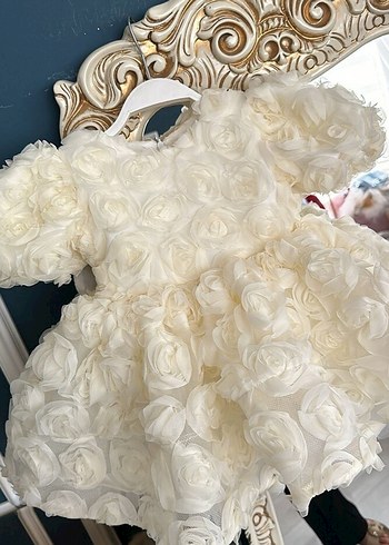 3d güllü tesettür abiye elbise - Görsel 5