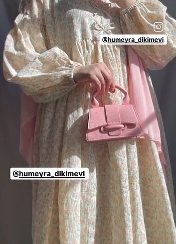Muslin kumaş robalı tesettür elbise