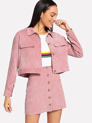 Pembe Kadife Takım