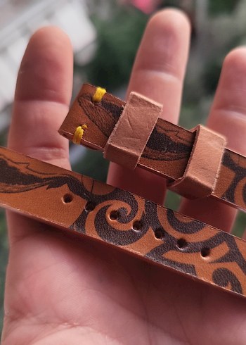 El yapımı deri whales&maori saat kordonu - Görsel 5