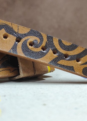 El yapımı deri whales&maori saat kordonu - Görsel 3