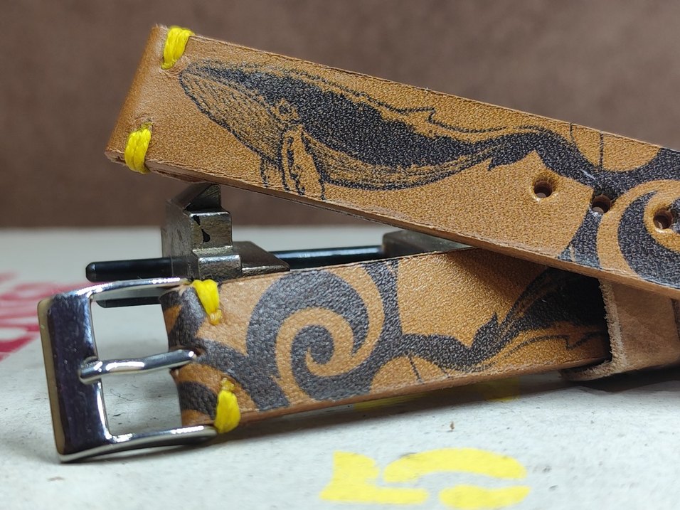 El yapımı deri whales&maori saat kordonu - Görsel 2