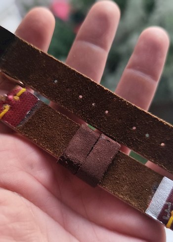 El yapımı deriden omega baskılı kordon - Görsel 6