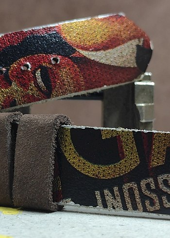 El yapımı deriden omega baskılı kordon - Görsel 3