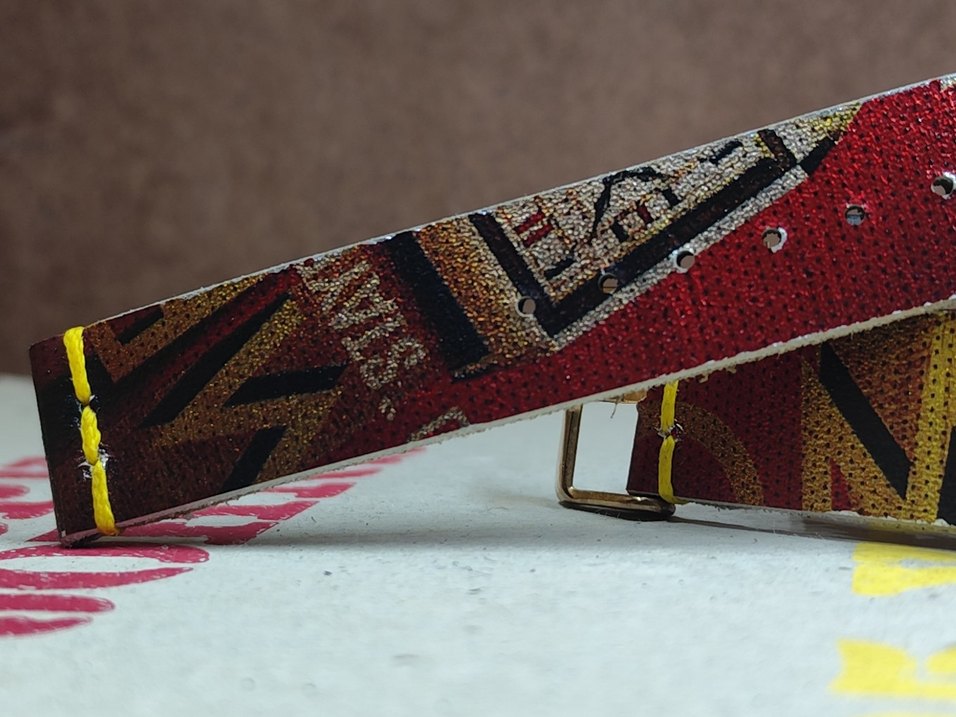 El yapımı deriden omega baskılı kordon - Görsel 4