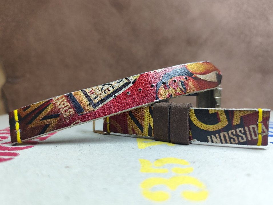 El yapımı deriden omega baskılı kordon - Görsel 2