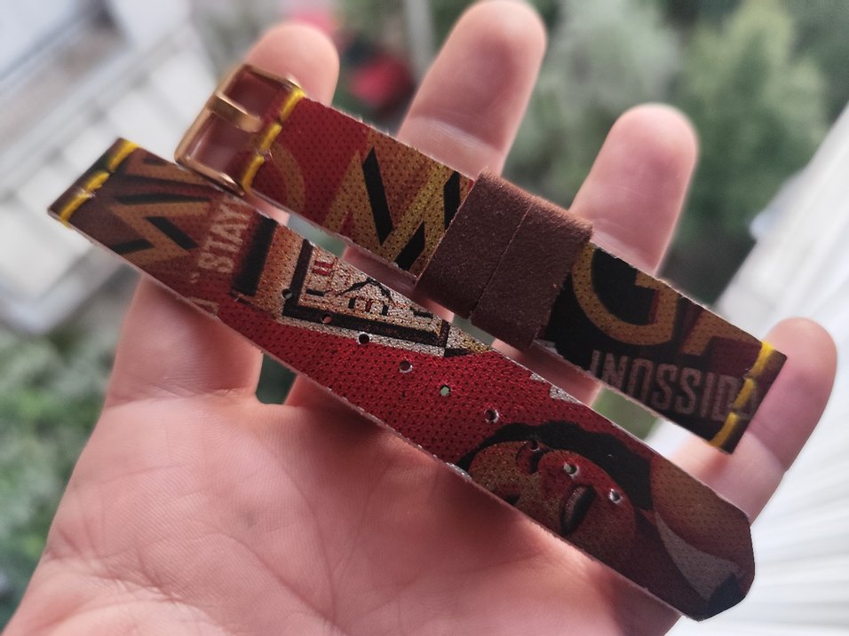 El yapımı deriden omega baskılı kordon - Görsel 5