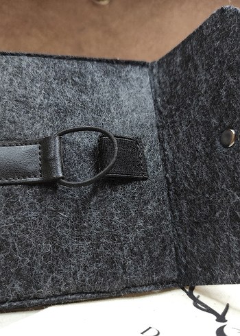 Beden Deer moon markasının deri süet cüzdanı