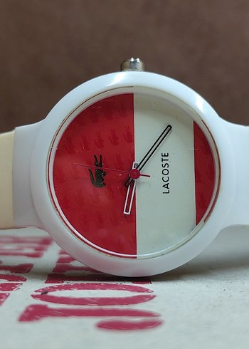 Lacoste kullanılmamış pilli kol saati
