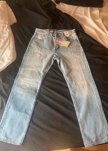 Gri Bol Kesim Levi's Kadın Kot Pantolon