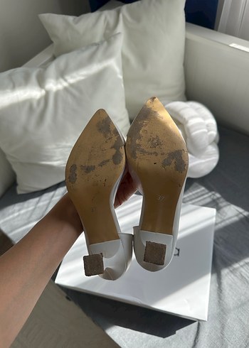 37 Beden beyaz Renk Beyaz Stiletto Topuklu Kadın Ayakkabı