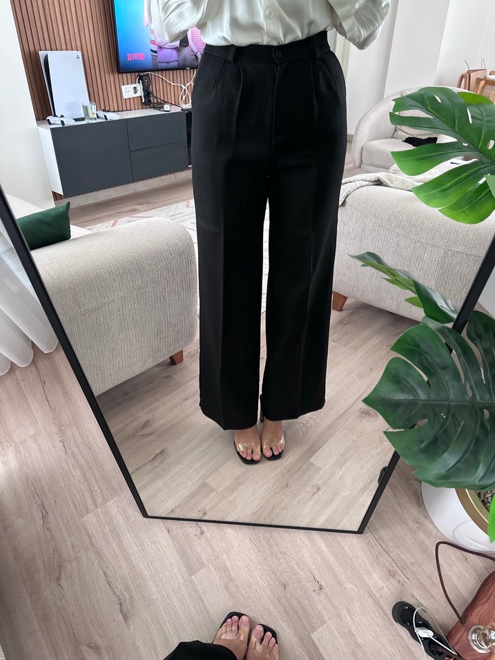 Siyah Yüksek Bel Pantolon — görsel 4/12