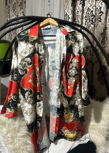 Uzun, Desenli, Salaş Kadın Gömlek - Görsel 3