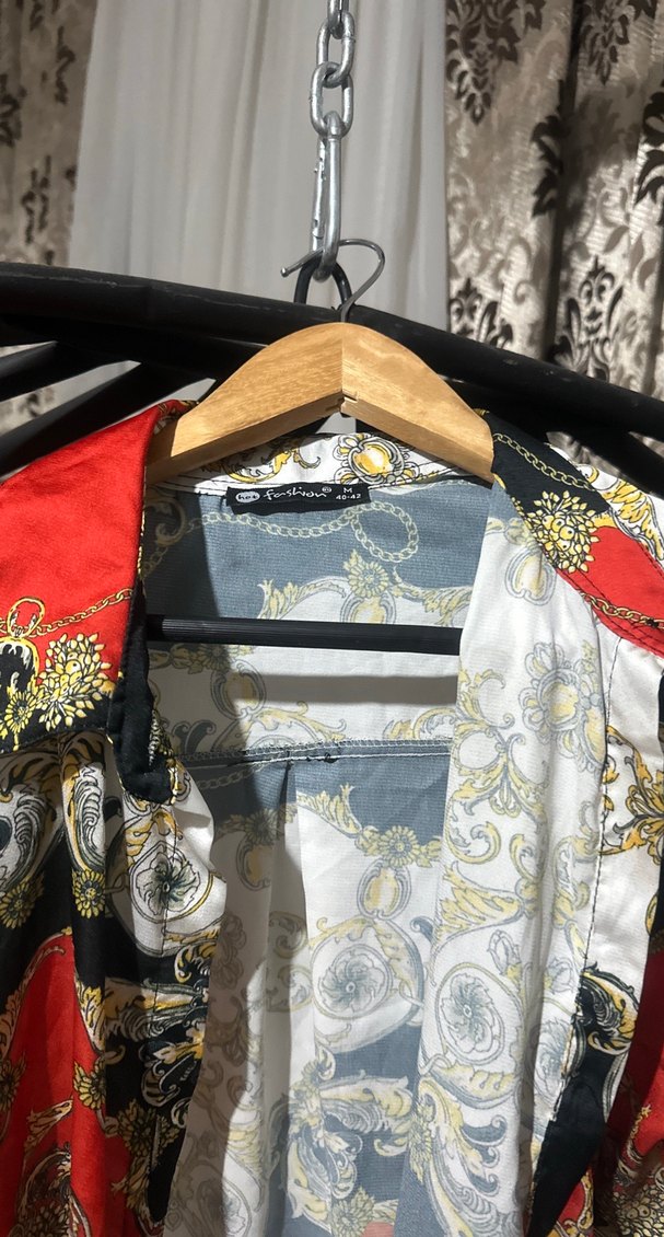 Uzun, Desenli, Salaş Kadın Gömlek - Görsel 4