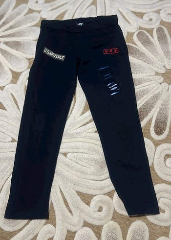 Siyah Erkek Çocuk Dar Kesim Street Wear Pantolon - Görsel 2