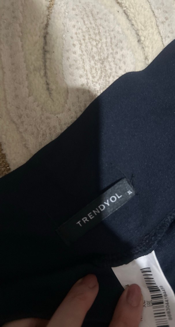 Siyah Midi Kadın Kumaş Pantolon - Görsel 5