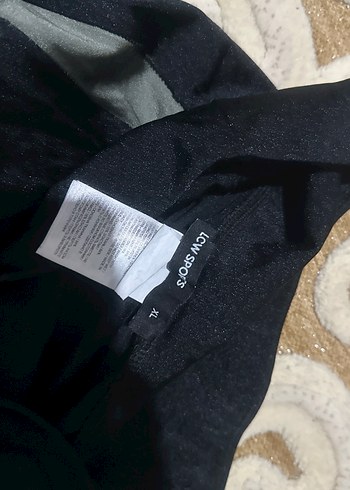 Siyah Elastik Midi Kadın Tayt - Görsel 4