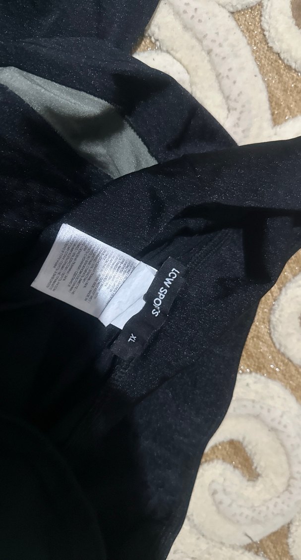 Siyah Elastik Midi Kadın Tayt - Görsel 4