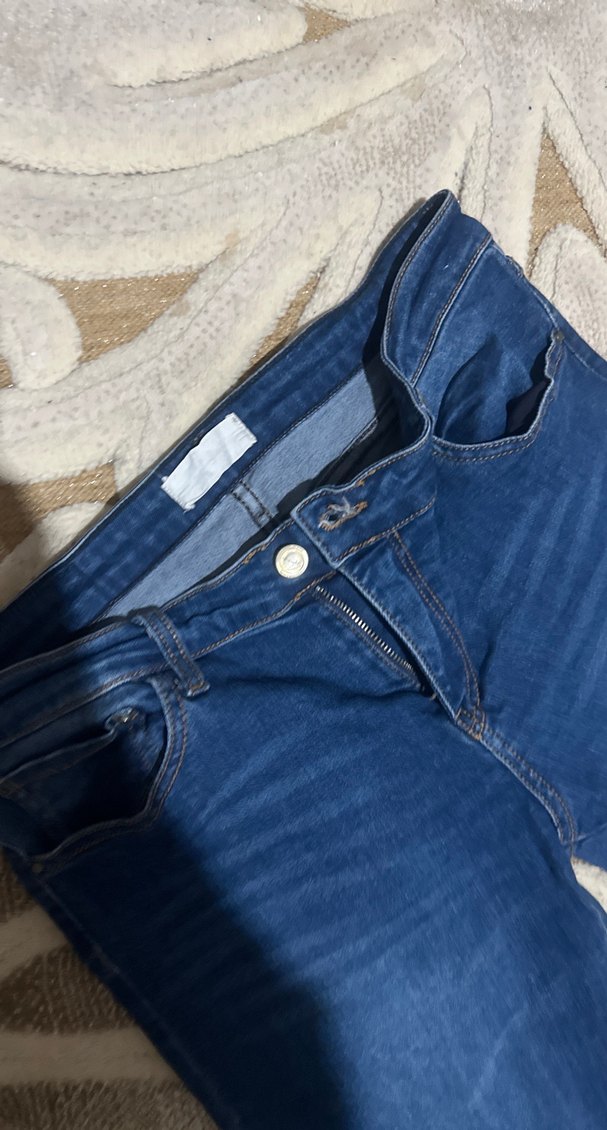 Kadın Mavi Regular Fit Denim Pantolon - Görsel 3
