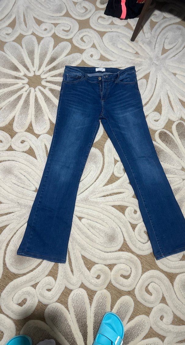 Kadın Mavi Regular Fit Denim Pantolon - Görsel 2
