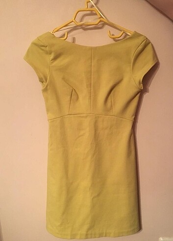 Zara Zara Sarı Mini Elbise