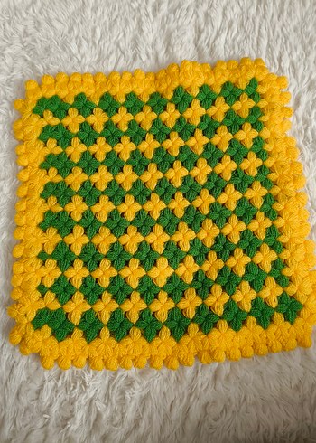 Renkli Örgü Banyo Lifi - Görsel 7