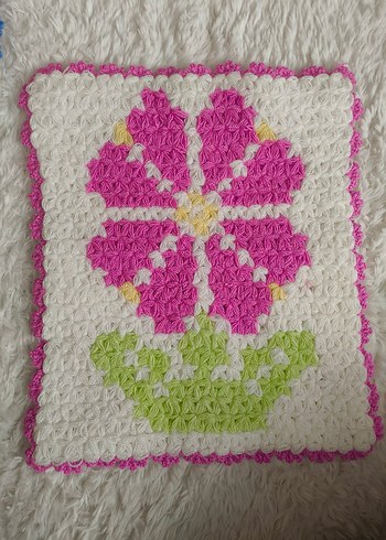 Renkli Örgü Banyo Lifi - Görsel 4