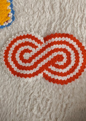 Renkli Örgü Banyo Lifi - Görsel 5