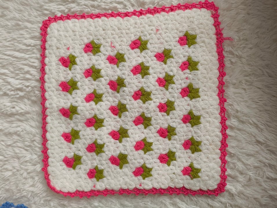 Renkli Örgü Banyo Lifi - Görsel 3