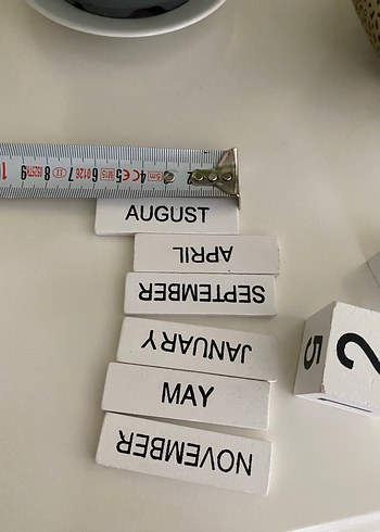 İngilizce takvim dekor - Görsel 3