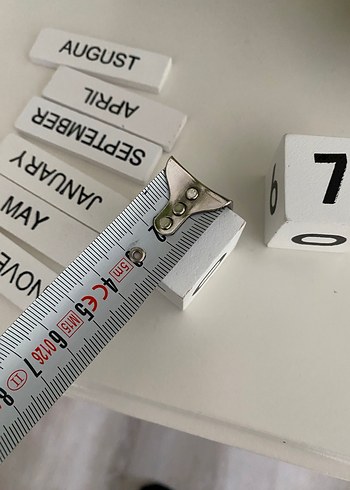 İngilizce takvim dekor - Görsel 2