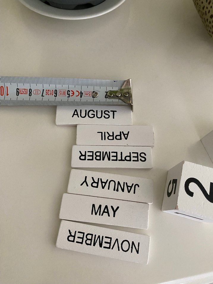 İngilizce takvim dekor - Görsel 3