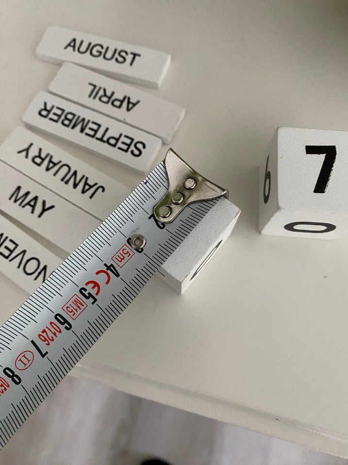 İngilizce takvim dekor - Görsel 2