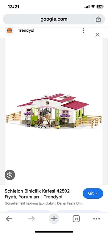 Schleich Stables at çiftliği oyun evi