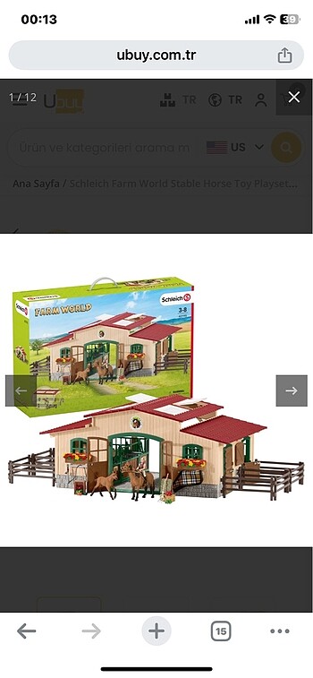 Schleich Schleich Stables at çiftliği oyun evi