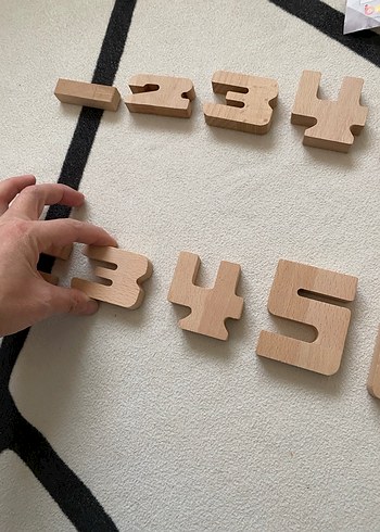 Eğitici Ahşap Sayılar Oyuncak - Görsel 5
