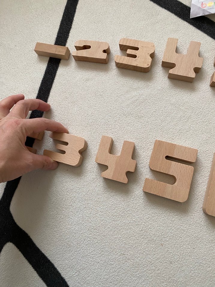 Eğitici Ahşap Sayılar Oyuncak - Görsel 5