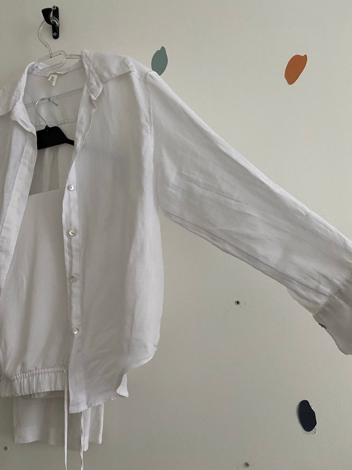 H&m keten alt üst takım S beden - Görsel 3