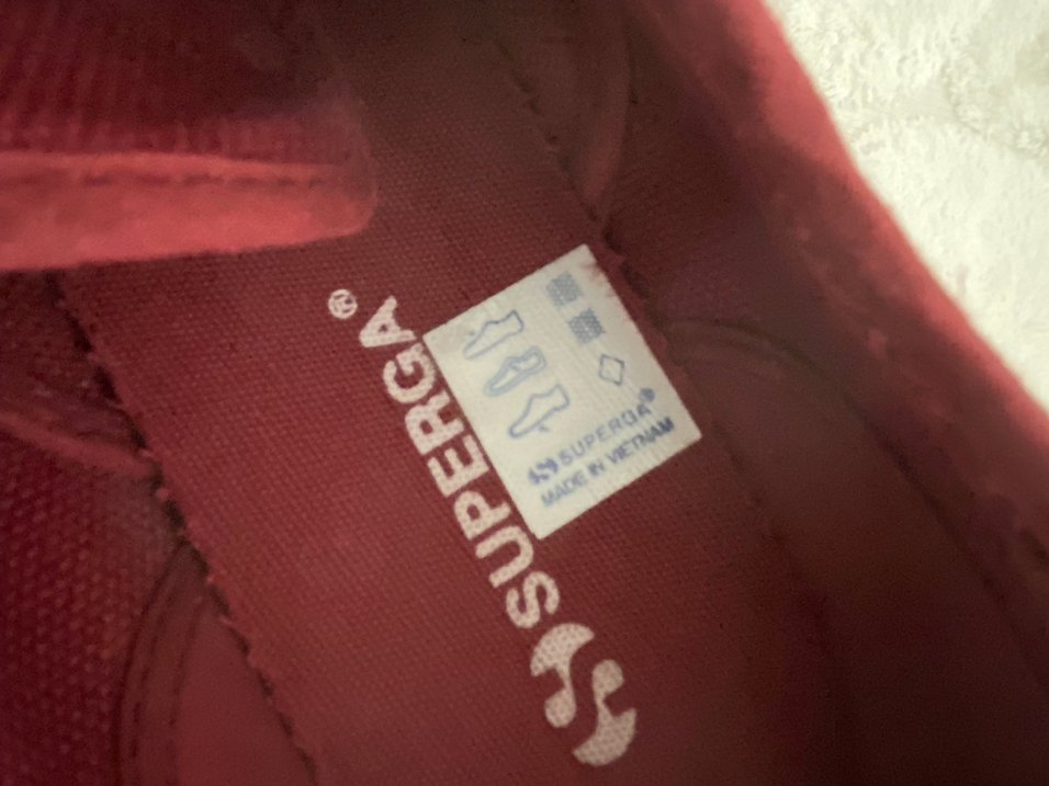 Superga 38 bordo orijinal - Görsel 3