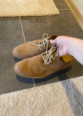 H&m 42 no taba nubuk ayakkabı - Görsel 7