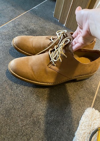 H&m 42 no taba nubuk ayakkabı - Görsel 2