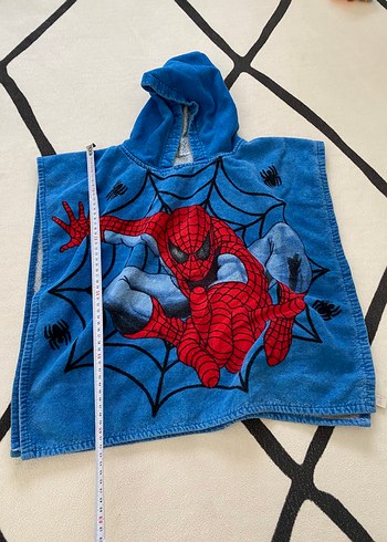 Örümcek adam çocuk panço plaj havlusu - Görsel 3