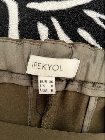 36 Beden haki Renk İpekyol pantolon