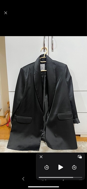 Saten blazer