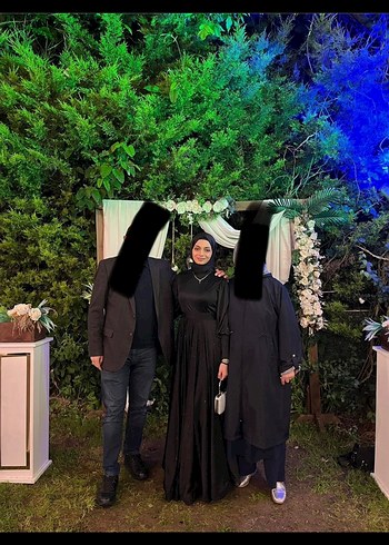 Uzun Siyah Abiye Elbise - Görsel 3