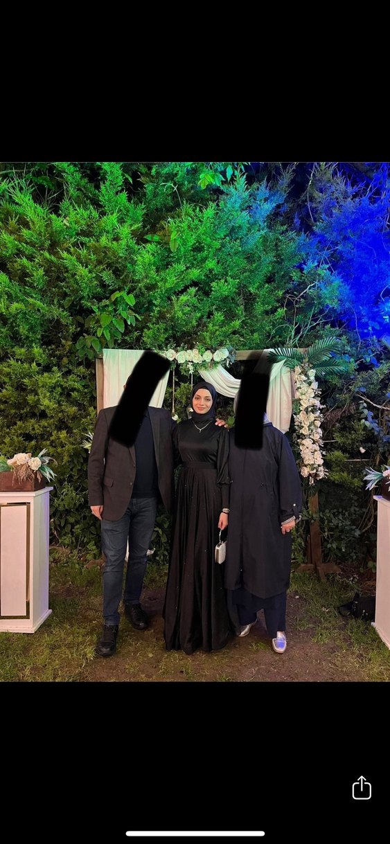 Uzun Siyah Abiye Elbise - Görsel 3