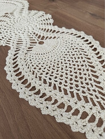 Beden çeşitli Renk Krem rengi cotton ip runner