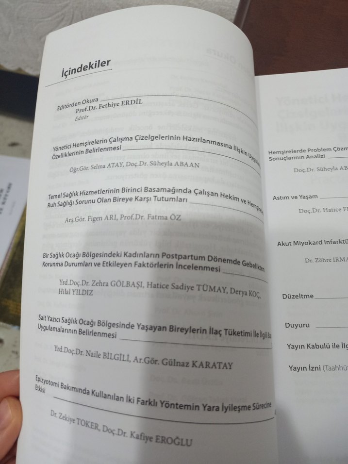 Hacettepe Üniversitesi Hemşirelik Yüksekokulu Dergisi - Görsel 2