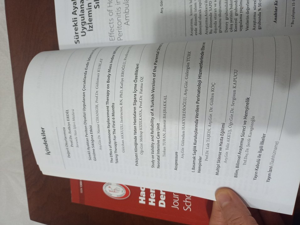 Hacettepe Üniversitesi Hemşirelik Yüksekokulu Dergisi - Görsel 4