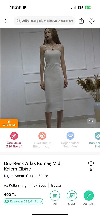 Beyaz elbise